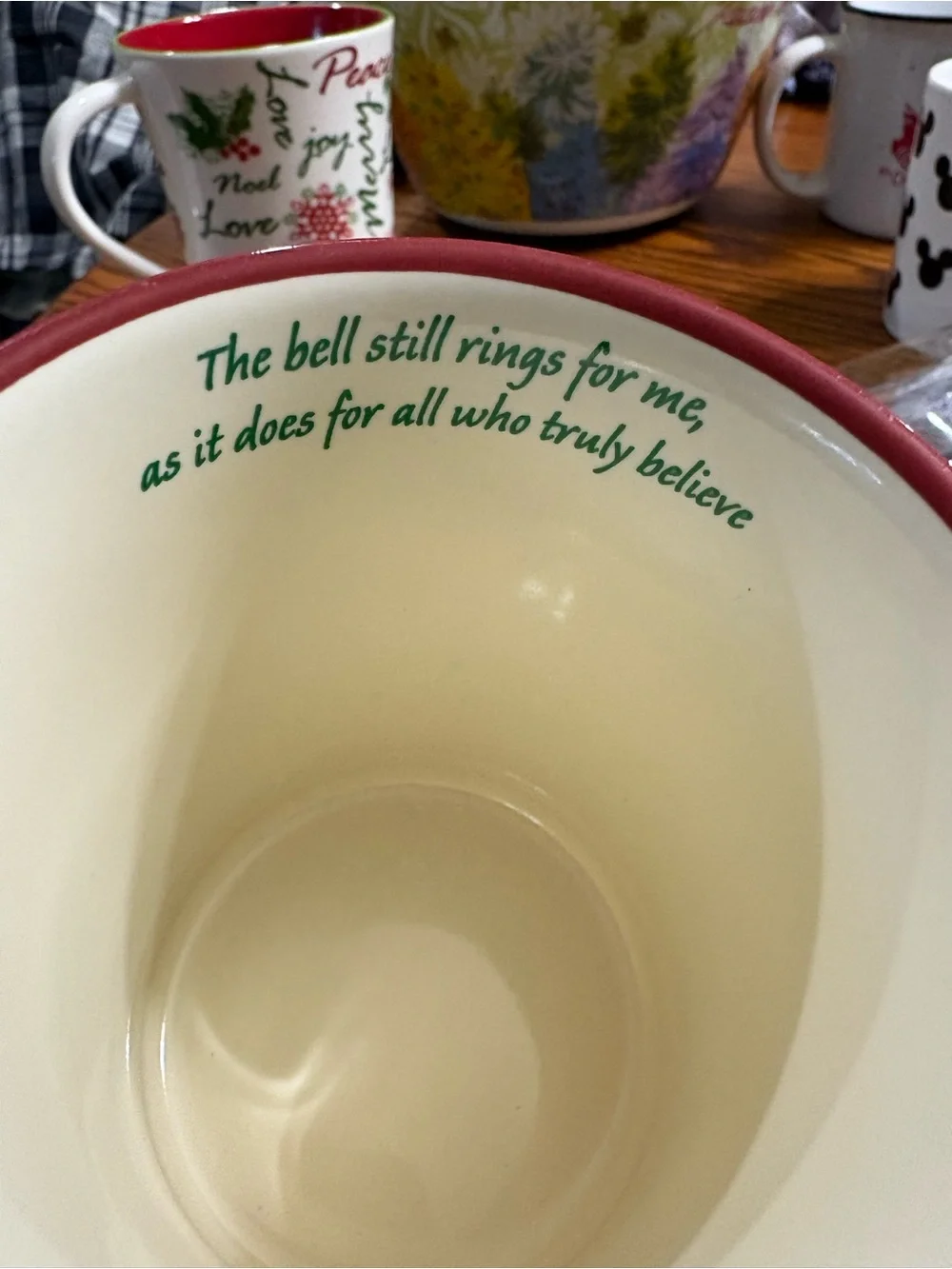 Polar Express Hot Chocolate Believe Ticket 3D Raised Design Coffee Mug Cup Train